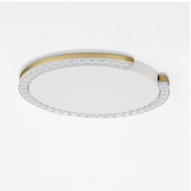 Plafoniera circulara aluminiu auriu GREAMY D-46cm