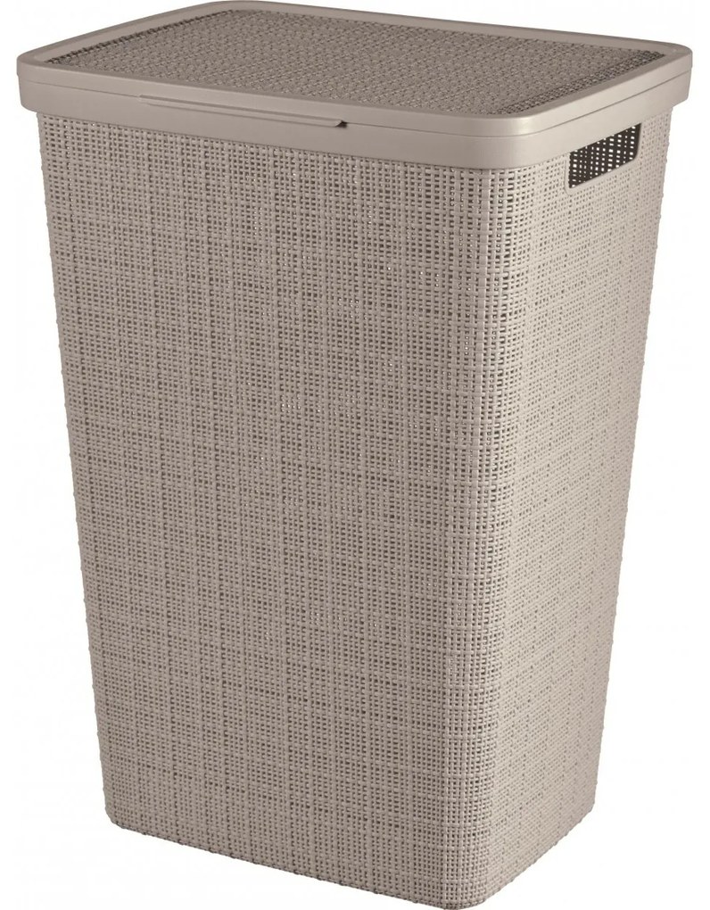 Curver Coș pentru rufe murdare Jute 58 l, taupe