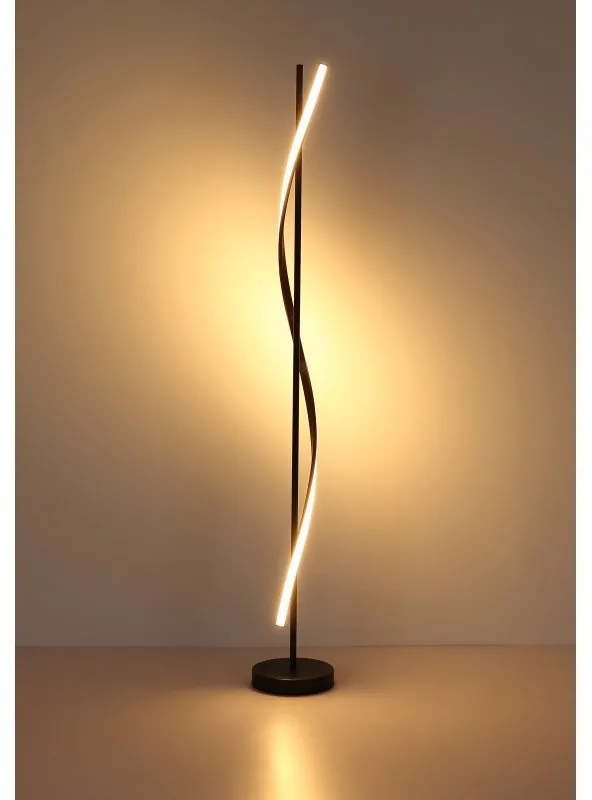 Lampadar LED aluminiu cu efect de lemn WATKINS