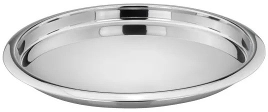 Tava pentru servire, din otel inoxidabil, Polished Argintiu, Ø35xH4 cm