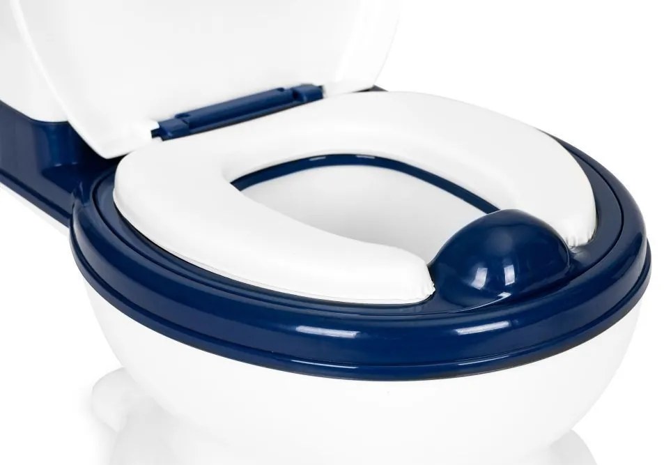 Oliță în formă de toaletă cu interior detașabil și perie