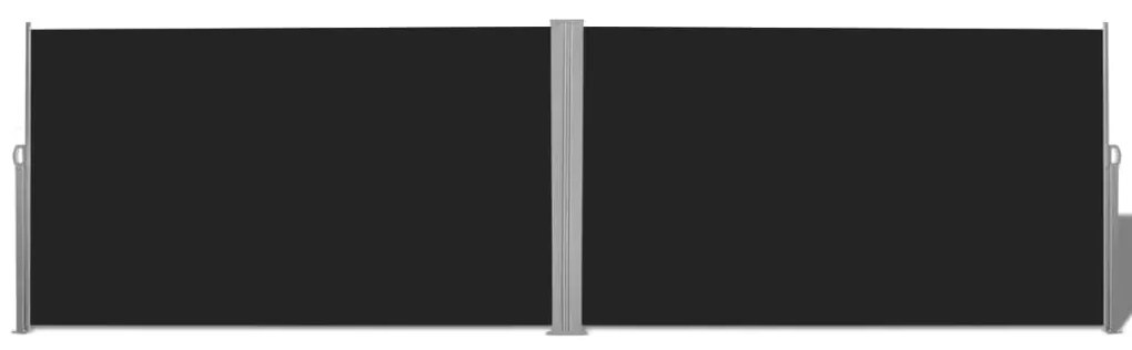 42181 vidaXL Copertină laterală retractabilă, 180 x 600 cm, negru