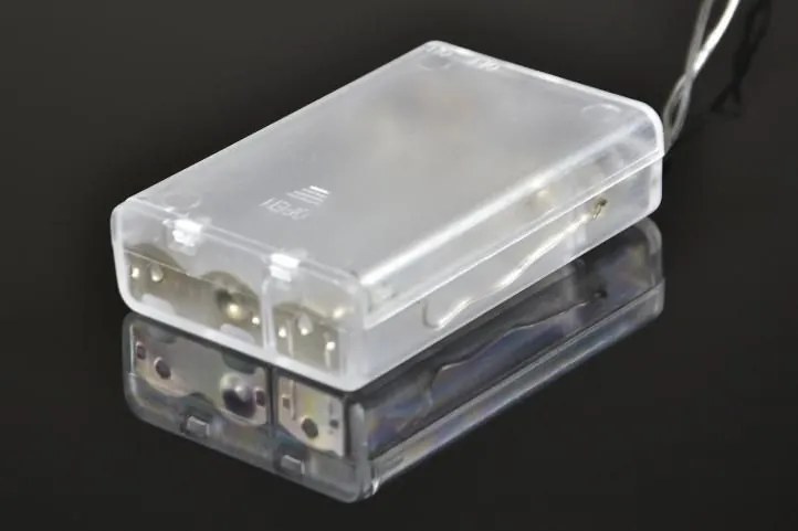 Lanț cu LED-uri de Crăciun - 1,35 m, 10 LED-uri, albastru