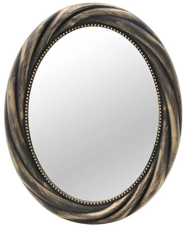 Oglinda ovala Luxurious Brown 58 x 73 cm