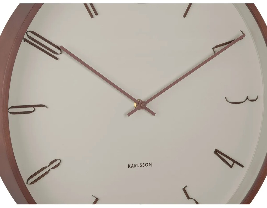 Karlsson 6014WG ceas de perete design bej,diametru 40 cm