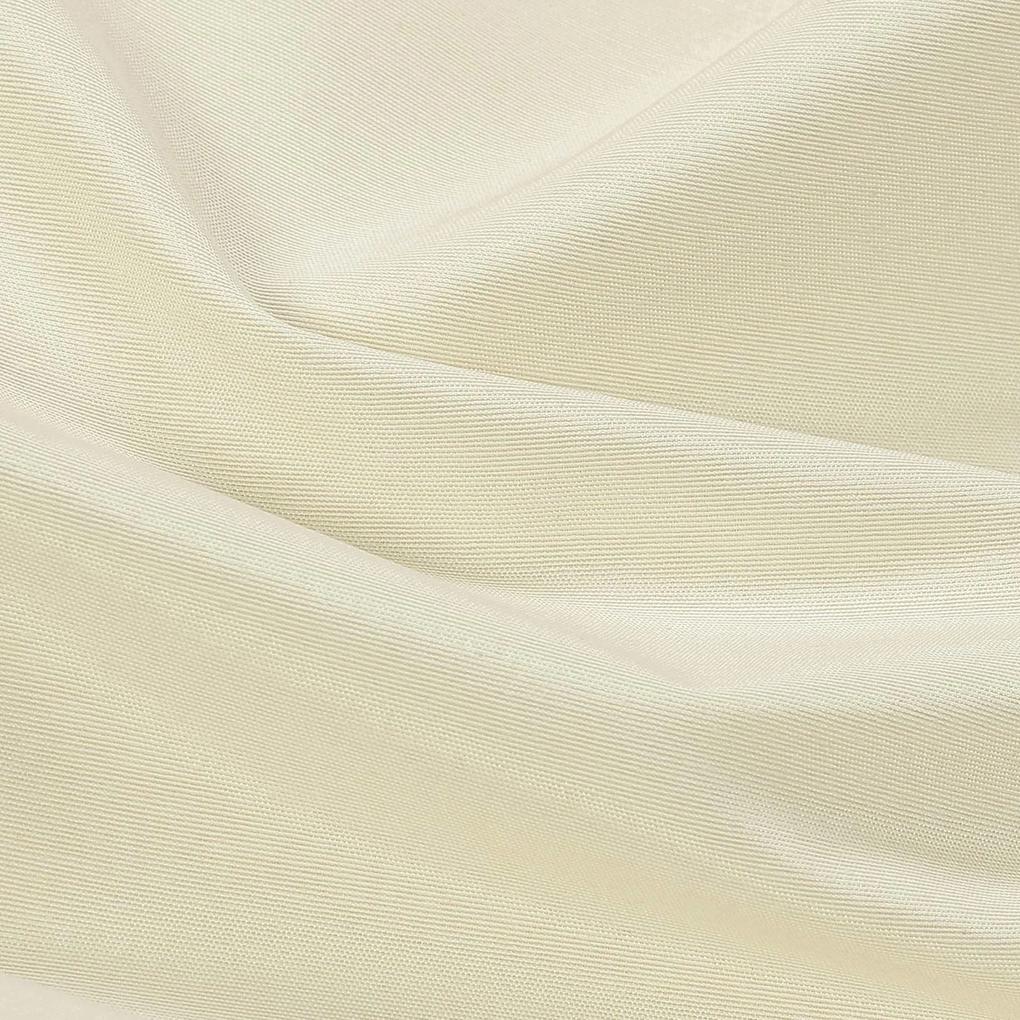 Goldea față de masă loneta - crem - ovală 140 x 220 cm