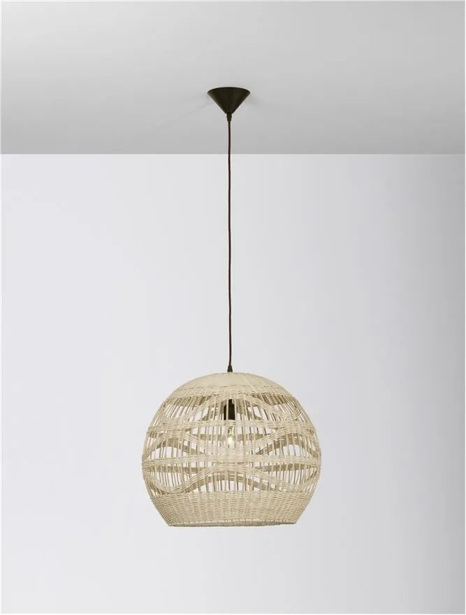 Lustra / Pendul modern design natural ratan MARLO D-48,5cm