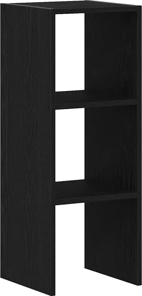 vidaXL Bibliotecă stivuabilă din stejar negru din lemn prelucrat