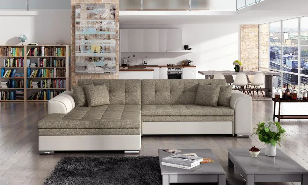 Supermobel Colțar extensibil SORENTO, 294x80x196, inari23/soft33, dreapta