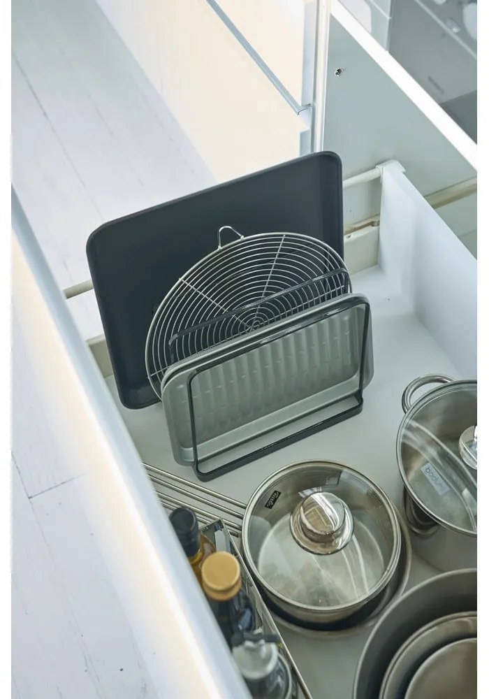 Organizator din metal Yamazaki Tower, negru