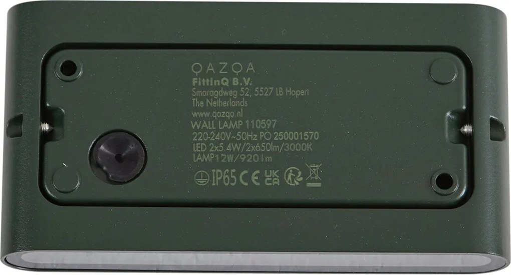 Lampă modernă de perete pentru exterior verde închis 17,5 cm, inclusiv LED IP65 - Batt