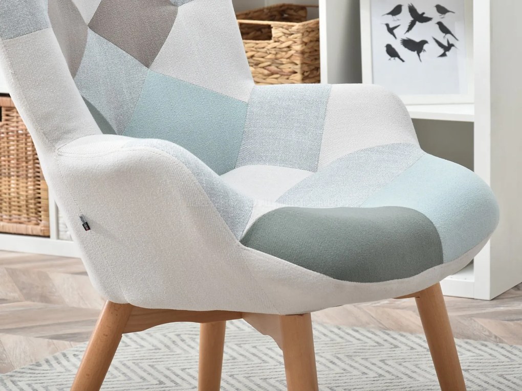 Fotoliu Nutri (patchwork + negru). 1110346