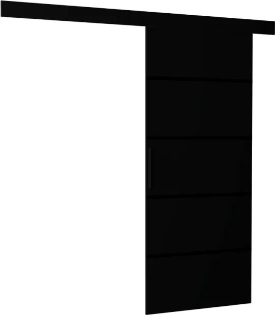 Usa glisanta Muschu, ADRK Furniture (Culoare: Negru, Latime: 86 cm)