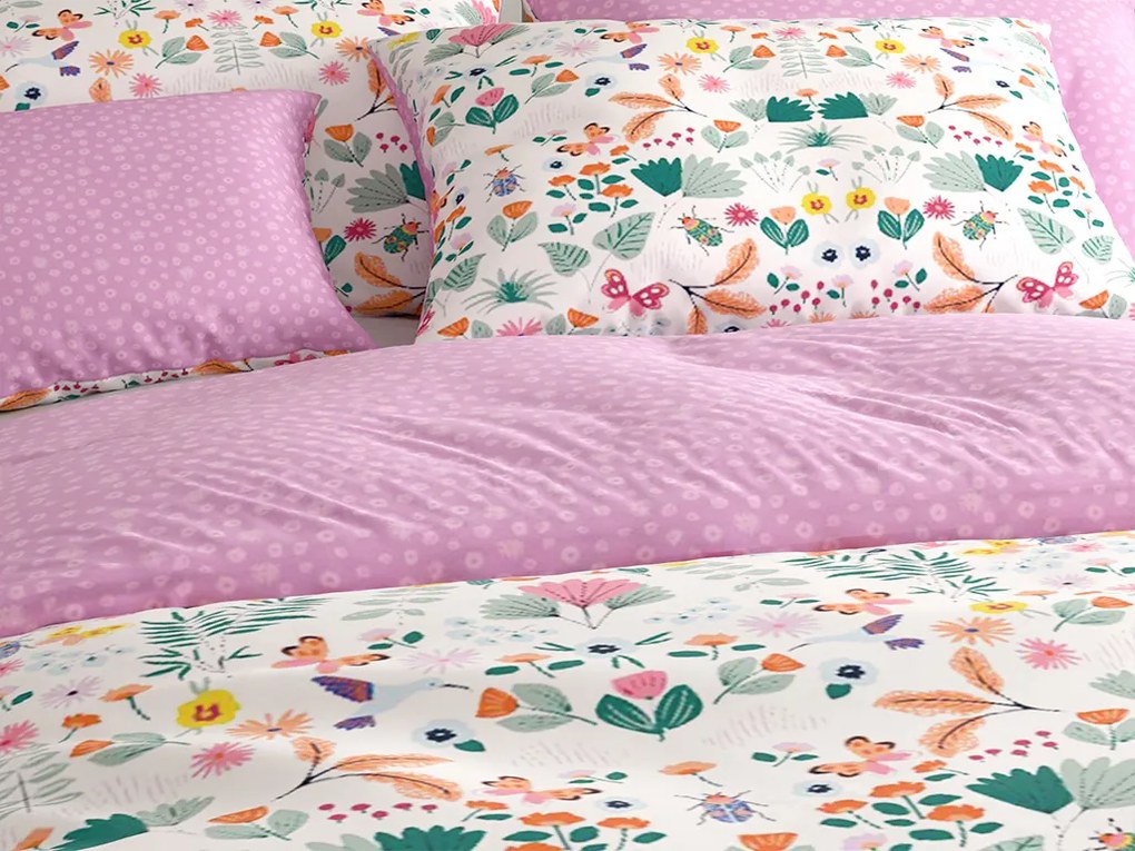 Lenjerie de pat din bumbac LUNETTA roz Dimensiunile lenjeriei: 70 x 90 cm | 140 x 200 cm