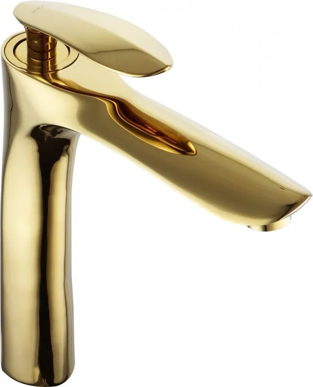 Mexen Lily baterie înaltă pentru chiuvetă, aurie - 73610-50