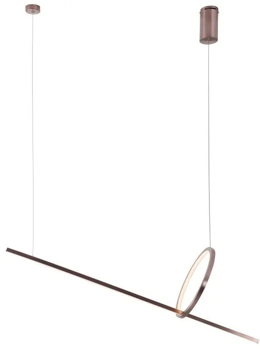 Lustra LED moderna design minimalist Lozanna Brushed Bronze