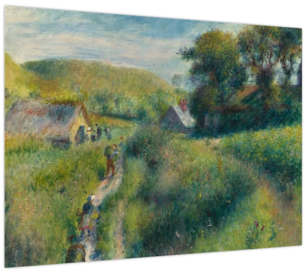 Tablou pe sticlă - Auguste Renoir, The Mussel Harvest, reproducere (70x50 cm)