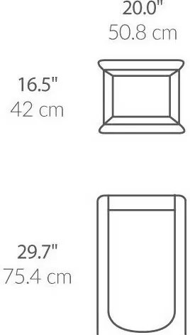 Simplehuman Coș de rufe pliabil X-Frame, antracit