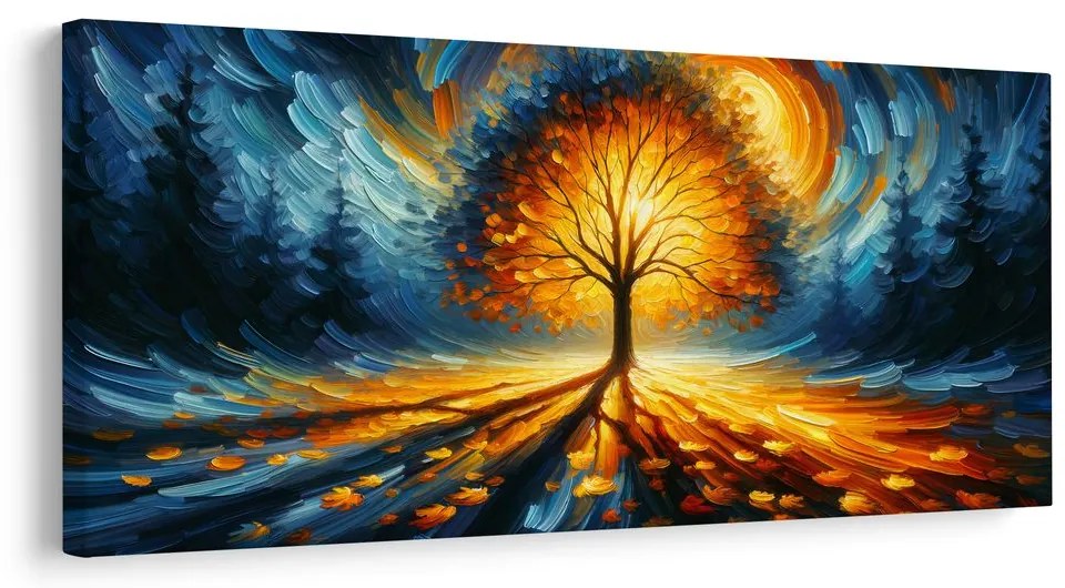 Tablou cu arborele vieții în lumină magică