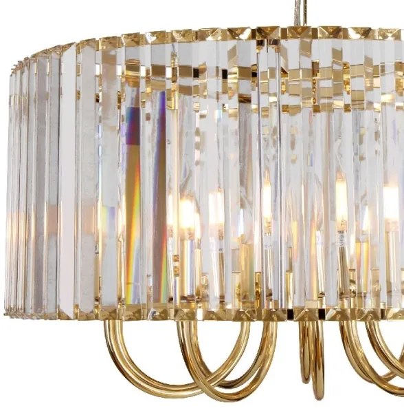 Lustră pe lanț Zuma Line 1906/6 PARIS 6xE14/40W/230V auriu