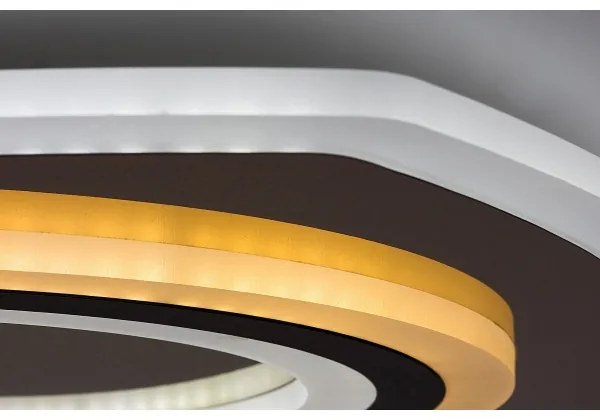 Rabalux 71317 - TANELI Plafonieră LED dimabilă 60W/230V 3000/4000/6000K crom/negru + telecomandă