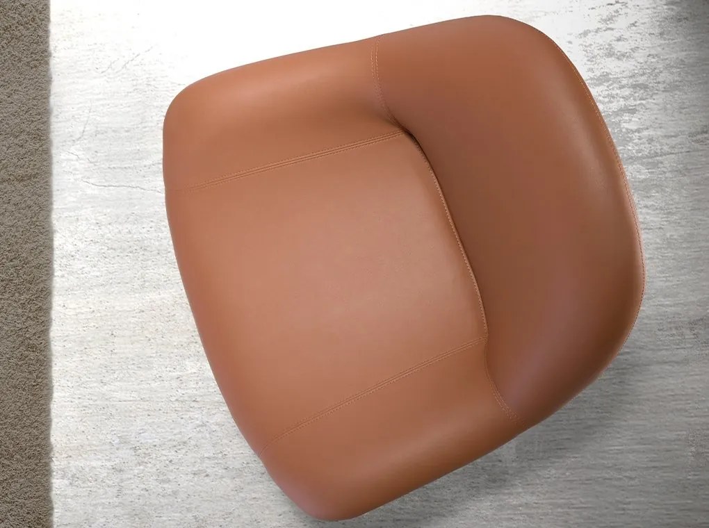 Scaun pivotant confortabil design LUX Brown