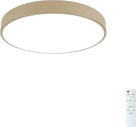 Brilagi - Lampă LED dimabilă POOL, 60 W, 230 V, 3000-6000 K, Ø 60 cm, bej, cu telecomandă