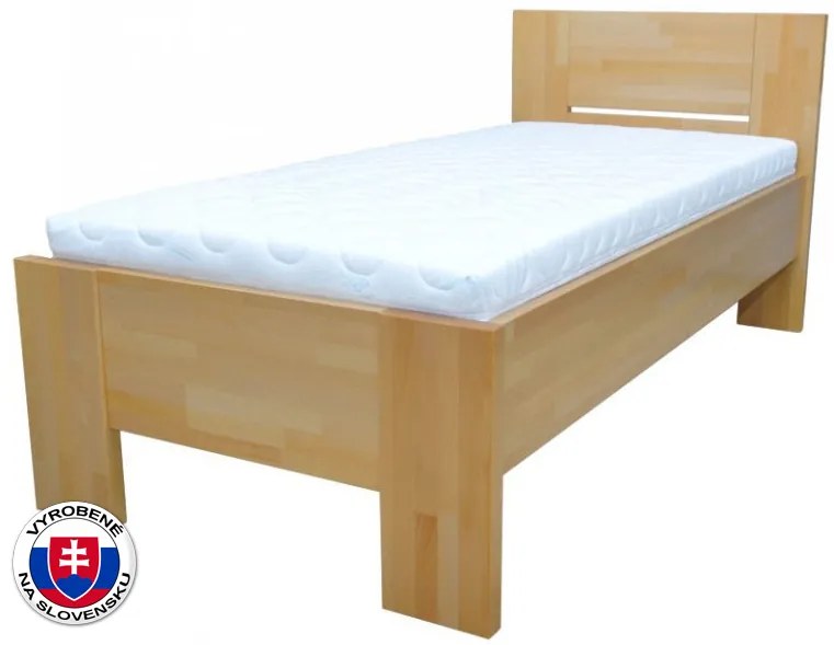 Pat de o persoană 220x90 cm Nicky tăblie plină (masiv). 745692