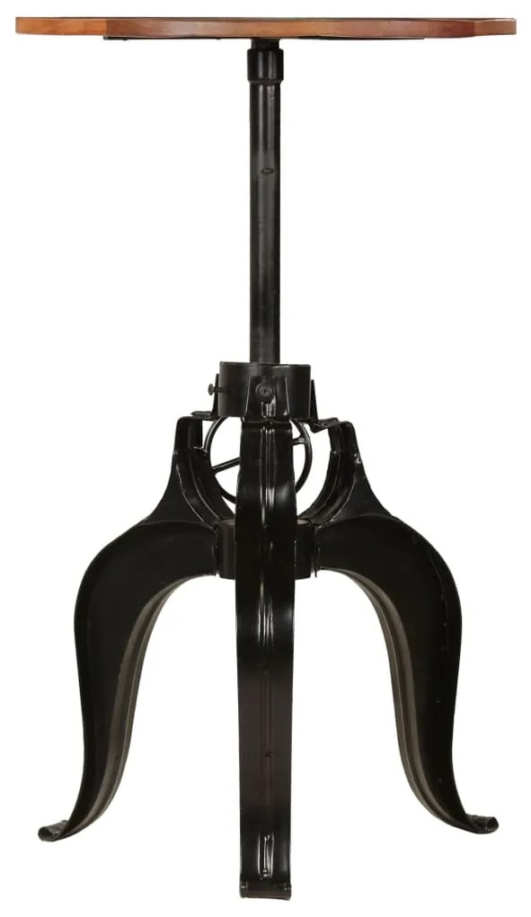 245267 vidaXL Masă de bar, 60 x (76-110) cm, lemn masiv reciclat