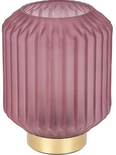 Veioză LED Coria, roz închis, 13 x 17 cm