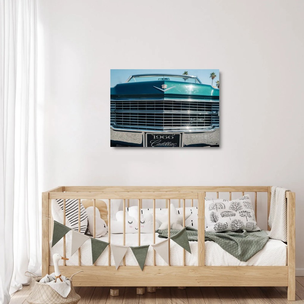 Tablou pe sticlă - Cadillac (70x50 cm)
