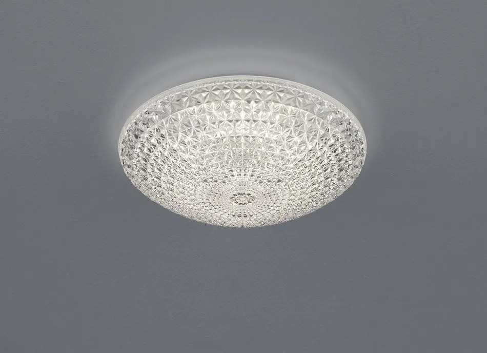 Trio KUMA R62441200 plafoniere cristal  alb   metal   incl. 1 x SMD, 10W, 3000K, 960Lm   960 lm  3000 K  IP20   A+