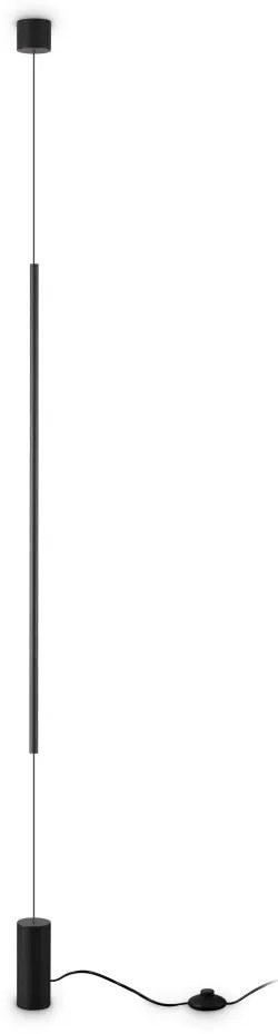 Lampa LED suspendata, tip lampadar, 2700K, negru, Filo pt