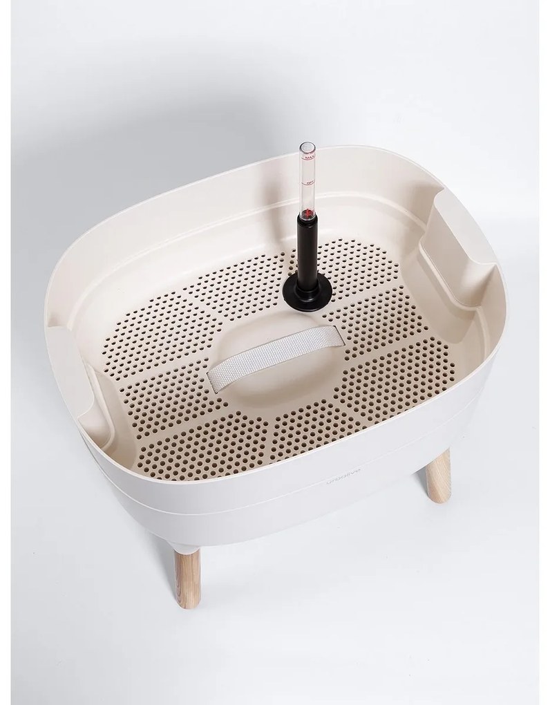 Recipient scund de cultivare Plastia Urbalive, crem
