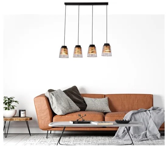 Lustră aplicată FRESNO 4xE27/60W/230V