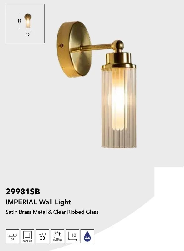 Aplica de perete / oglinda baie IP44 Imperial, alama