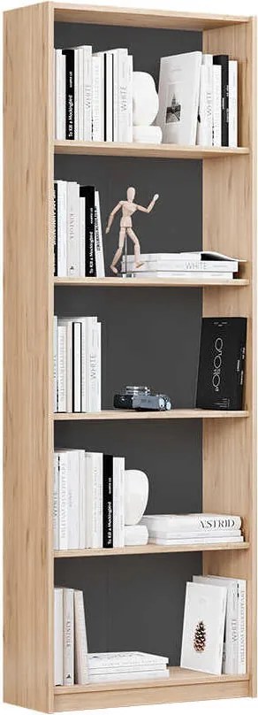 Biblioteca Adore Modern, 5 rafturi, 64x182x26 cm