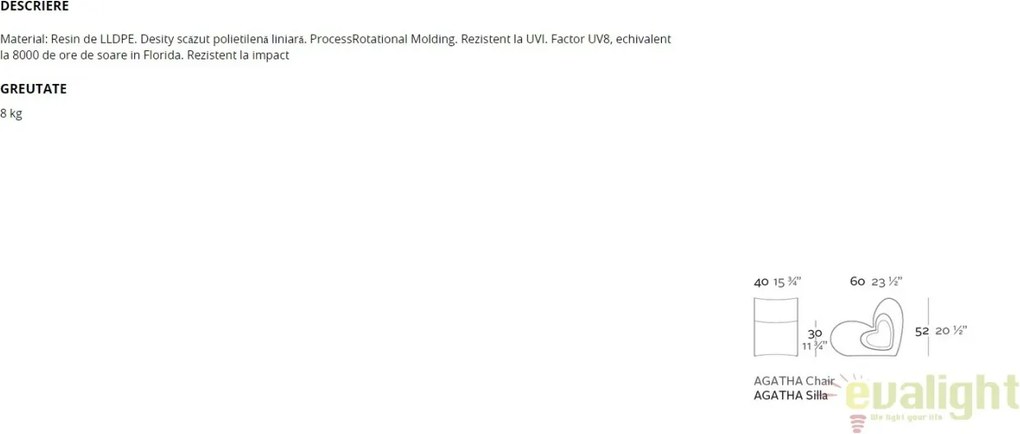 Scaun pentru copii design modern, exterior, interior, AGATHA CHAIR