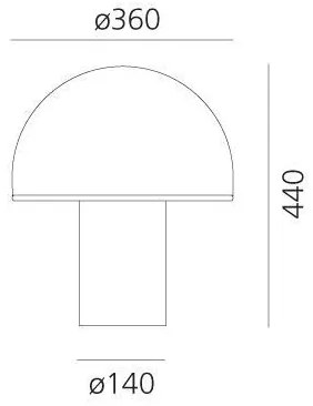 Lampă de masă Artemide A006300 ONFALE 1xE14/5W/230V + 1xE27/13W alb