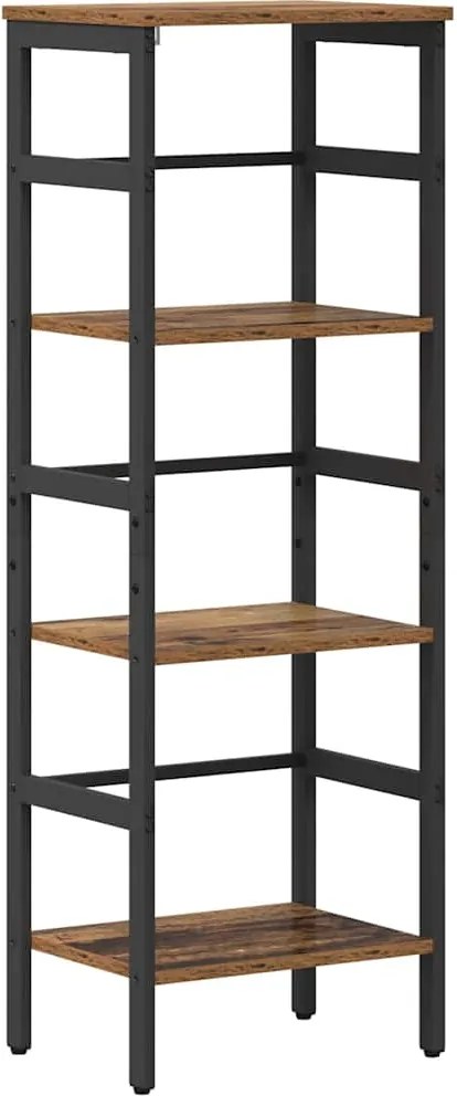 vidaXL Raft pentru cărți Lemn Vechi 40 x 29,5 x 115 cm Lemn compozit