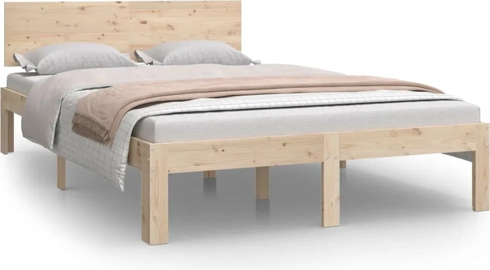 vidaXL Cadru de pat, 120x200 cm, lemn masiv de pin