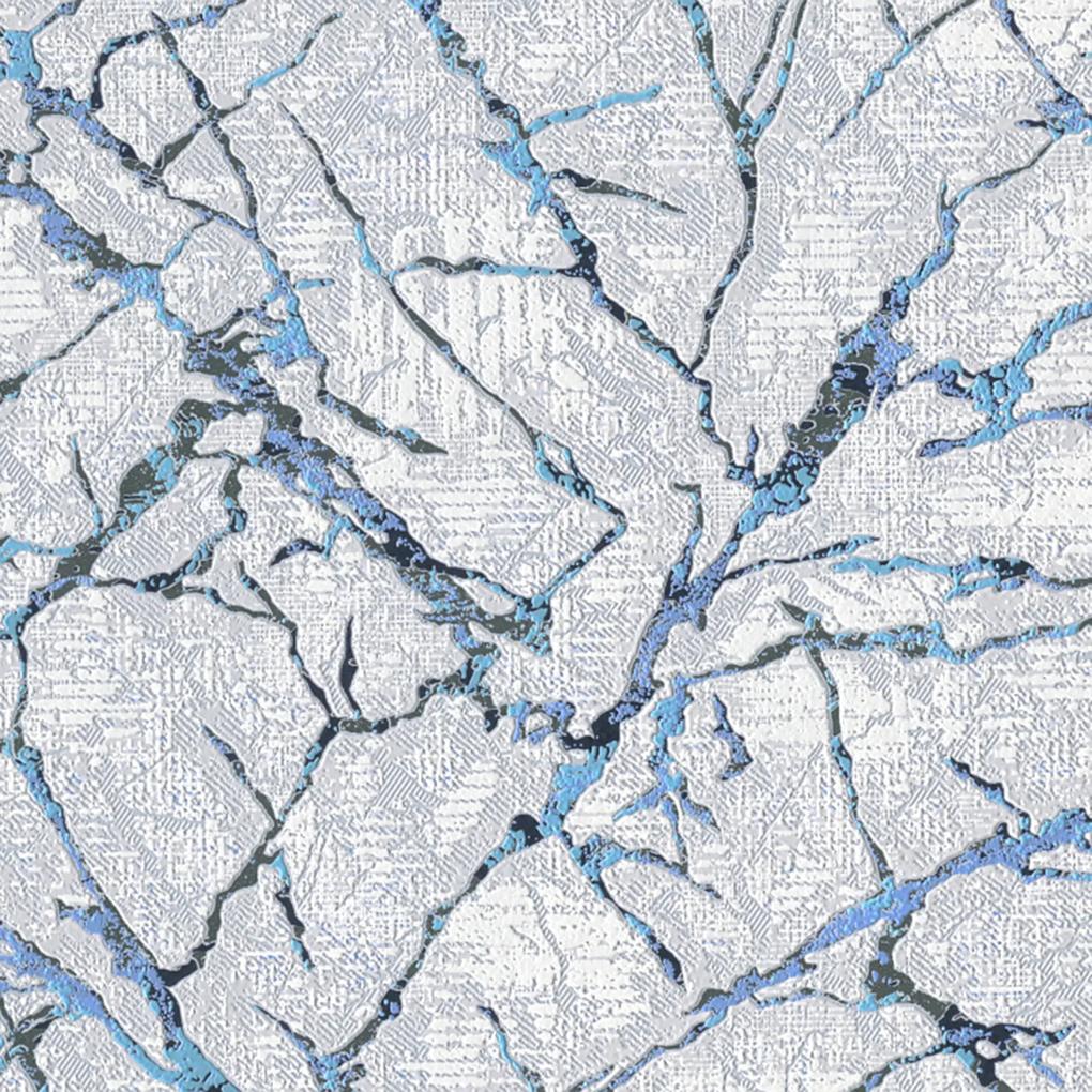 Tapet living albastru texturat, vinil, model Ceres