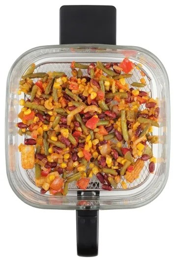 Friteuză cu aer cald Concept FR5500 GLASS & FAST 5,5 l 1200W/230V negru