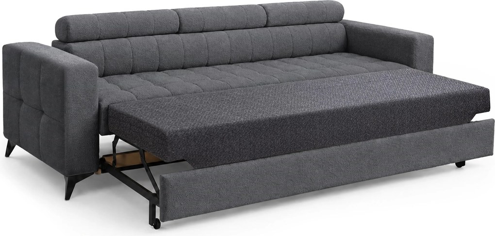 Canapea extensibilă Nardo - chenille gri Vibe 95