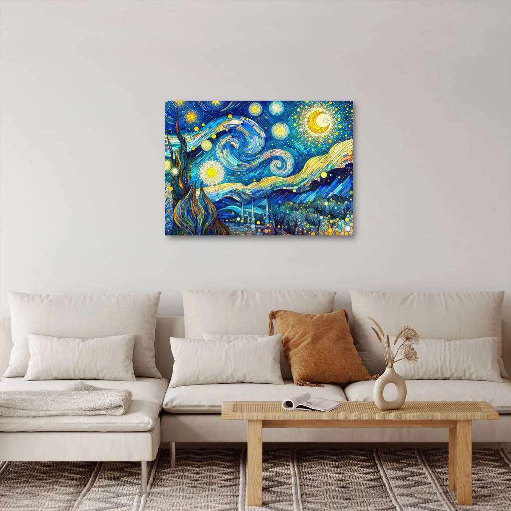 Tablou – Mozaic al nopții înstelate (70x50 cm)