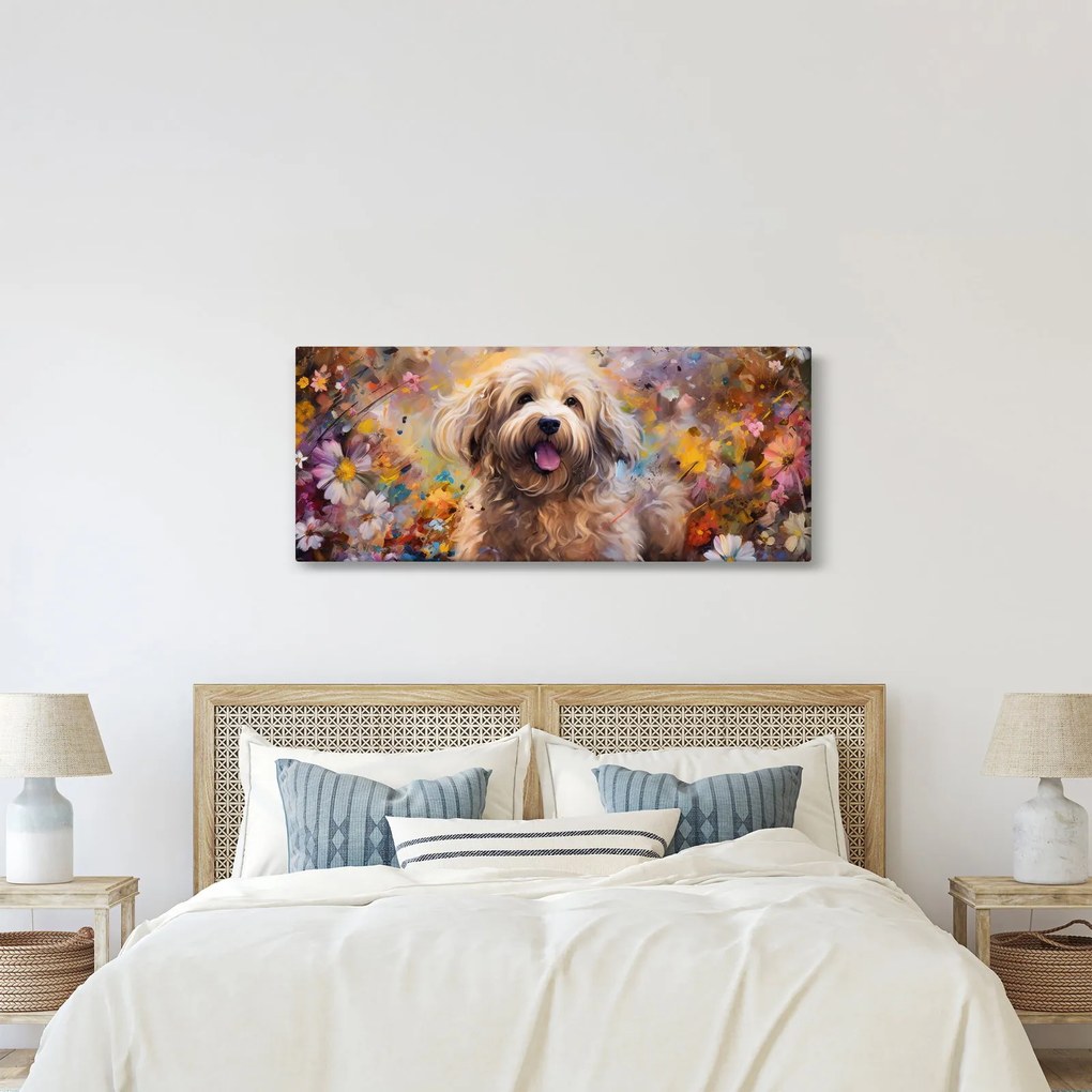 Tablou - Happy Dog II. (120x50 cm)