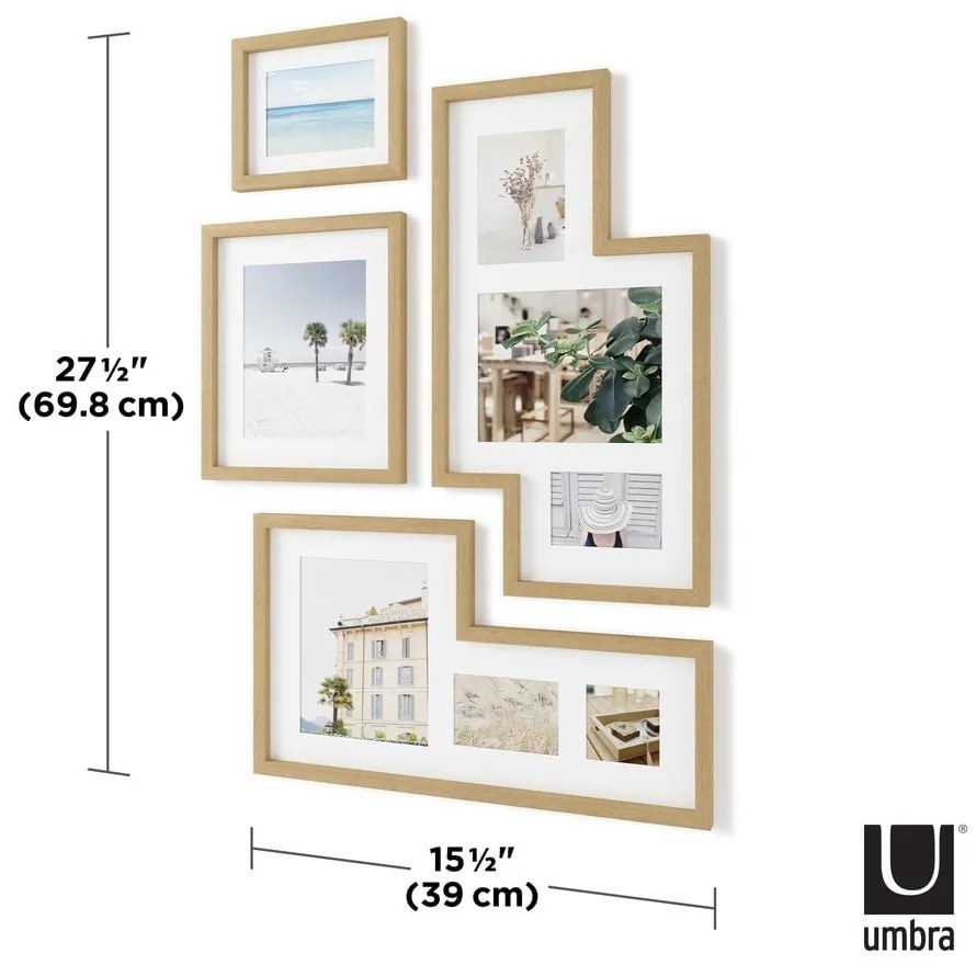 Rame 4 buc. din plastic 38x69 cm Mingle – Umbra