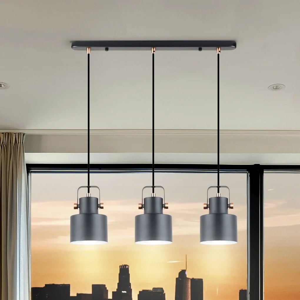 Lustra suspendata metal design decorativ Erika 3L