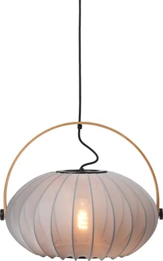 Halo Design 746354 - Lustră suspendată pe cablu DC 1xE27/40W/230V Ø 40 cm gri/stejar