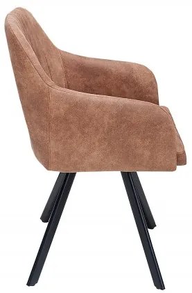 Neînvins Scaun de design Lucca vintage maro
